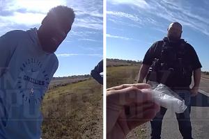 TMZ晒托尼-阿伦被捕执法记录仪 阿伦：我1米96 警车太挤了