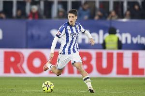 西媒：皇社中场新核戈罗查特吉多项数据优于上赛季的苏维门迪