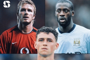 福登打进英超个人第63球，超越同为62球的小贝和亚亚·图雷