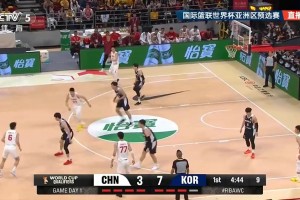 朱俊龙篮下偷袭但空篮不进啊！反被韩国快下李贤重闪电飚三分